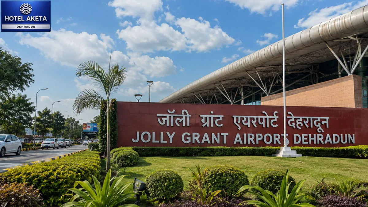 Jolly Grant Airport Dehradun 30 km from Hotel Aketa for convenient travel